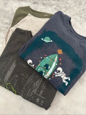 Kids Long Sleeve Graphic Tees